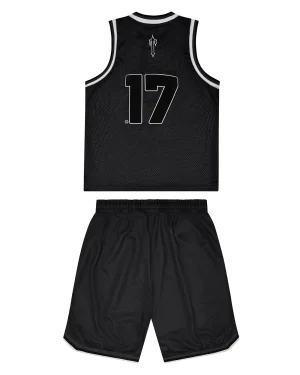 Trapstar Trapstar Pre-Order Irongate Baskeball-Black Shorts Set-1