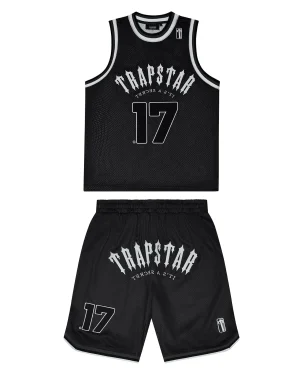 Trapstar Trapstar Pre-Order Irongate Baskeball-Black Shorts Set
