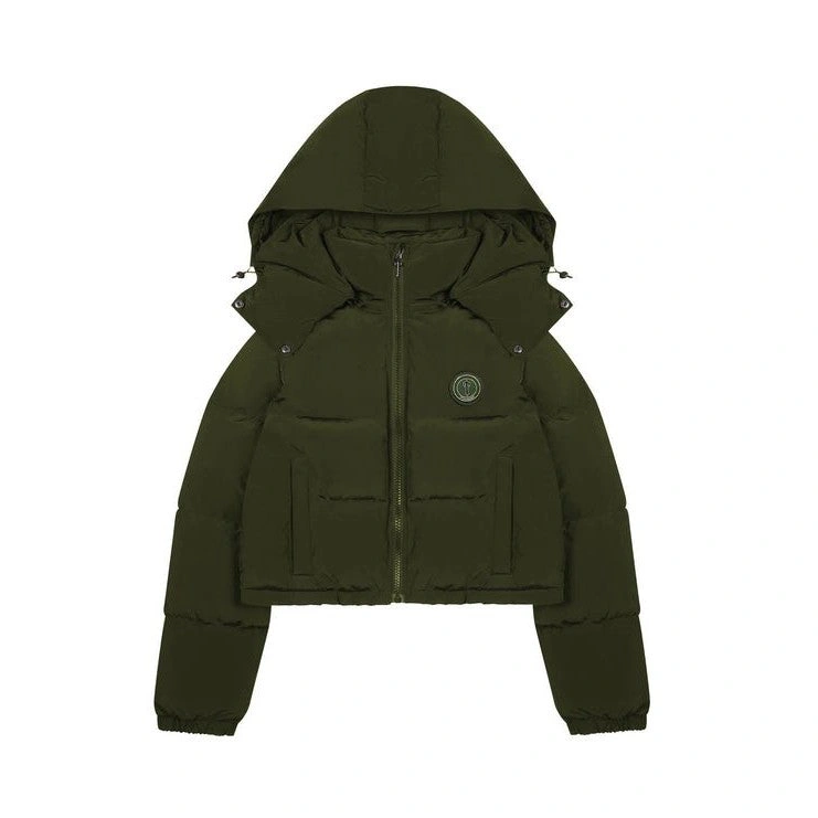 Trapstar Women’s Irongate Detachable Hooded Puffer Olive Jacket Trapstar Women’s Irongate Detachable Hooded Puffer Olive Jacket