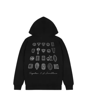 Trapstar X A Jeweller 2.1 Black Hoodie-1