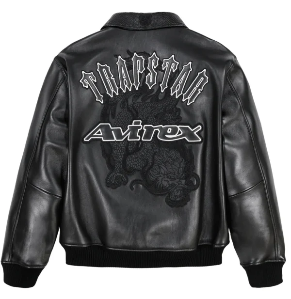 Trapstar X Avirex Leather Jacket-1