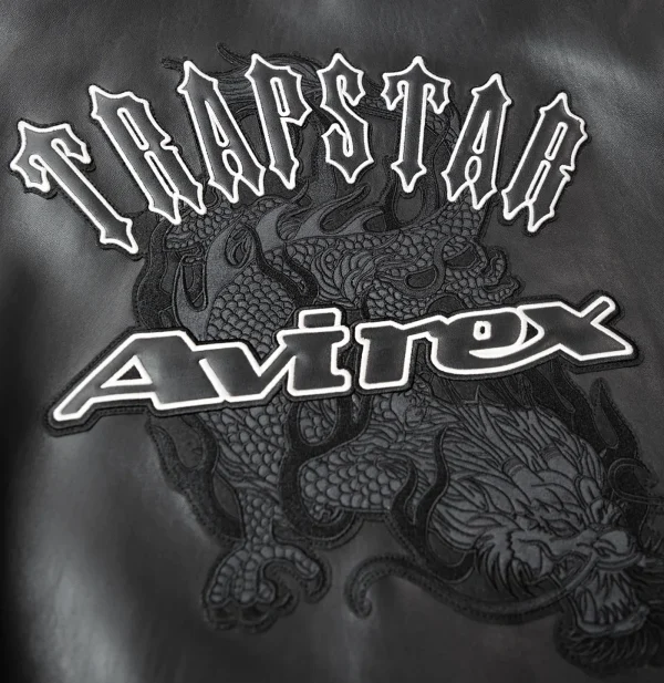 Trapstar X Avirex Leather Jacket-3