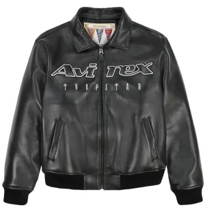 Trapstar X Avirex Leather Jacket