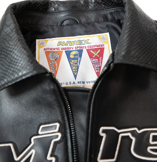 Trapstar X Avirex Leather Jacket-4