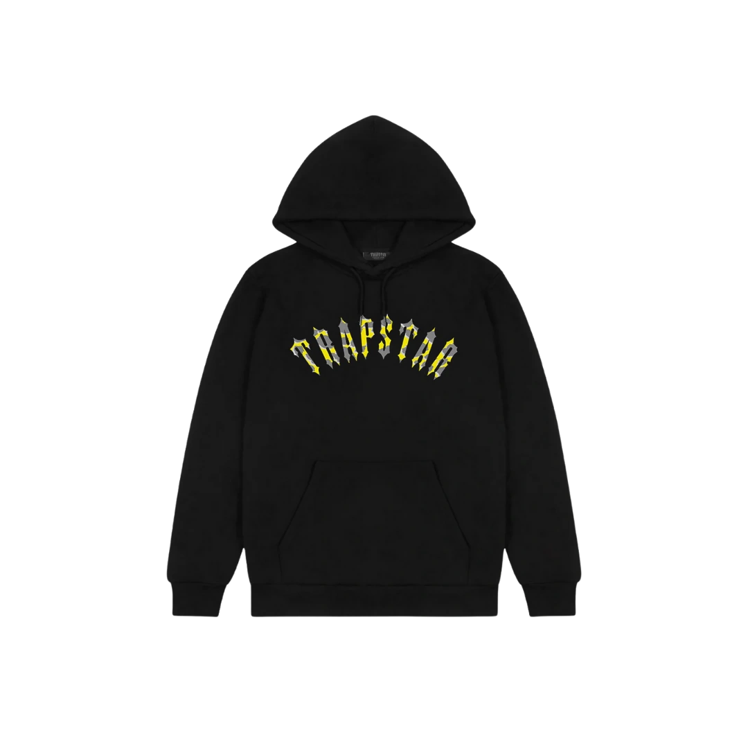 Trapstar X Central Cee Arch Black Hoodie Trapstar X Central Cee Arch Black Hoodie