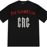 Trapstar X Central Cee Script Black Tee