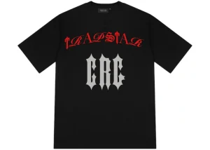 Trapstar X Central Cee Script Black Tee