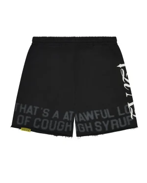 Trapstar X Cough Syrup Puff Black Shorts-1