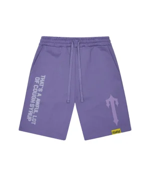 Trapstar X Cough Syrup Puff Purple Shorts