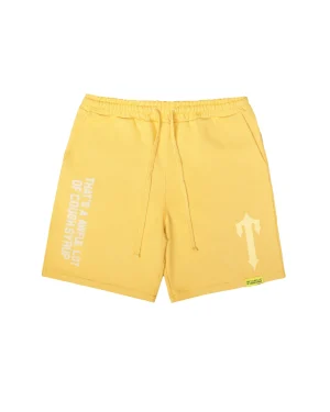 Trapstar X Cough Syrup Puff Yellow Shorts