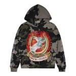 Trapstar X Ed Hardy Dead Or Alive Camo Rhinestone Hoodie