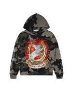 Trapstar X Ed Hardy Dead Or Alive Camo Rhinestone Hoodie