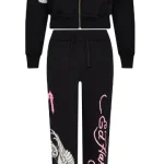 Trapstar X Ed Hardy Women's BlackPink Tracksuit-5