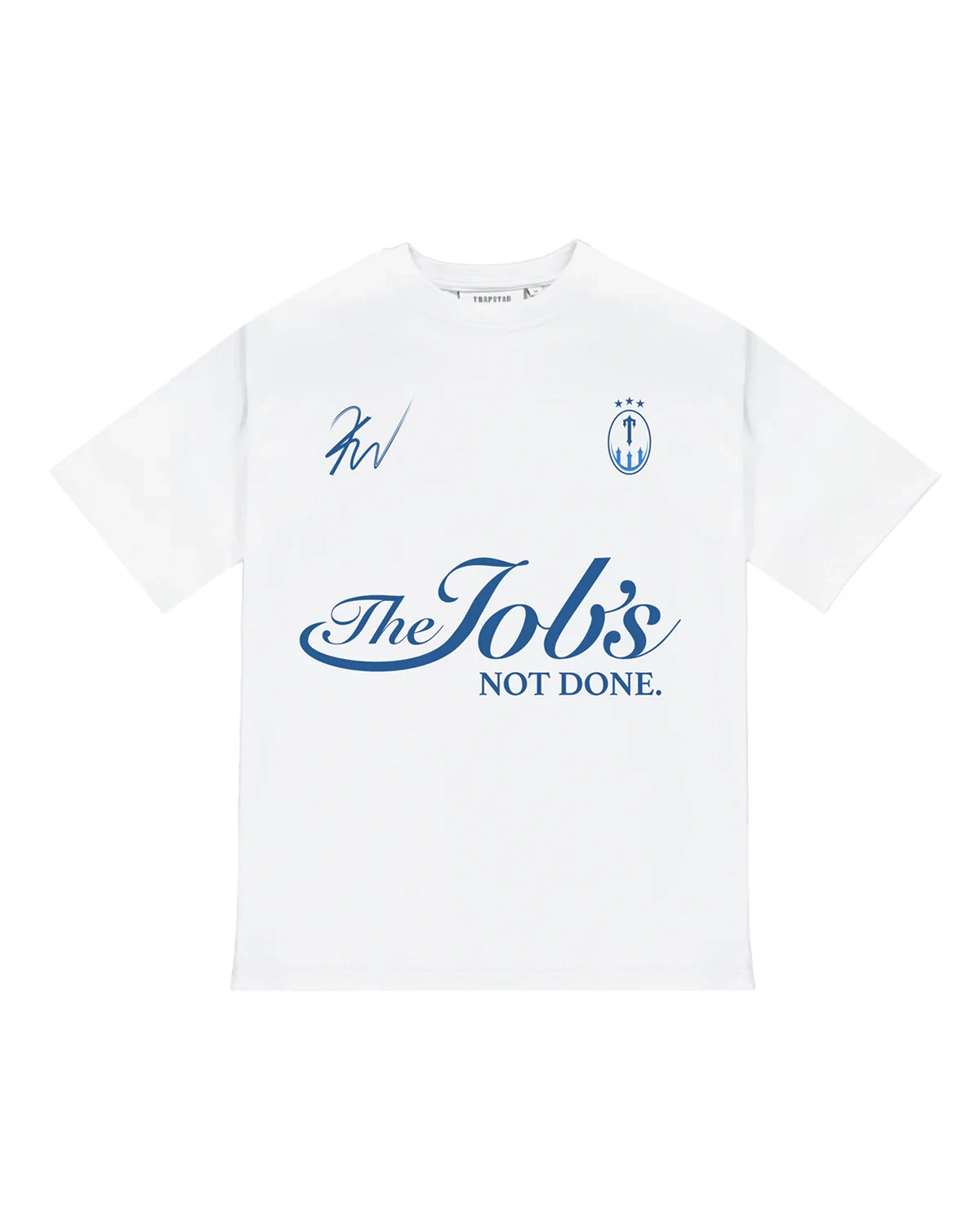 Trapstar X Kid Wild Jobs Not Done White T Shirt Trapstar X Kid Wild Jobs Not Done White T Shirt