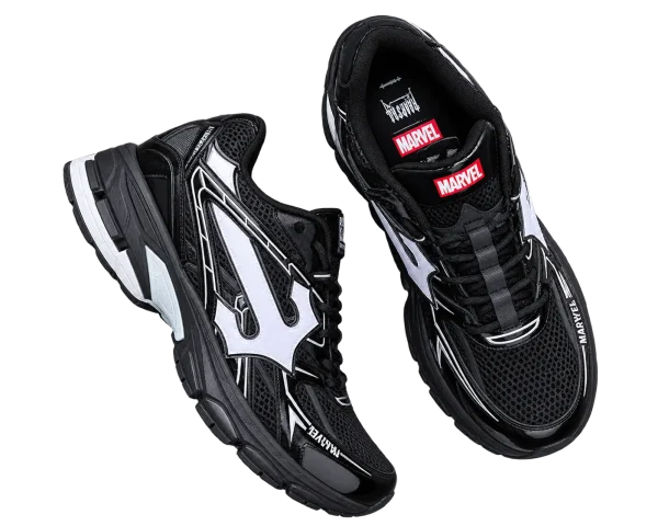 Trapstar X Marvel Spider Man Web Graphic Black Sneakers-1