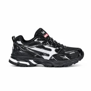 Trapstar X Marvel Spider Man Web Graphic Black Sneakers