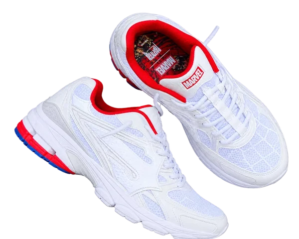 Trapstar X Marvel Spider Man Web Graphic White Sneakers-1