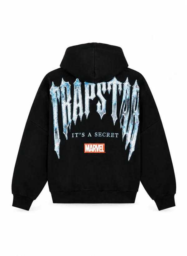 Trapstar X Marvel The Punisher Black Hoodie-1