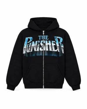 Trapstar X Marvel The Punisher Black Hoodie