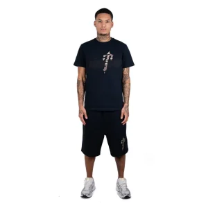Trapstar X NOFs Black Camo Shorts-1