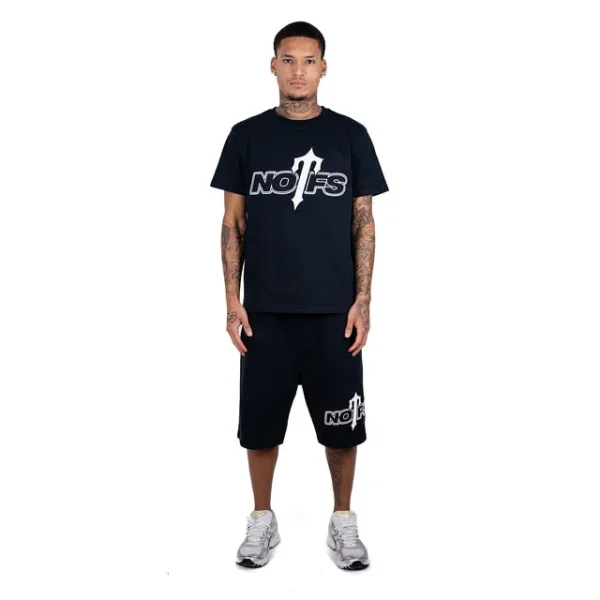 Trapstar X NOFs Black Shorts - Image 2
