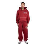 Trapstar X NOFs Exclusive Red Jogger-1