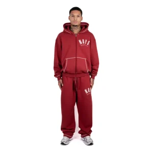 Trapstar X NOFs Exclusive Red Jogger-1