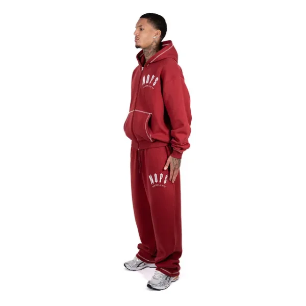 Trapstar X NOFs Exclusive Red Jogger-2