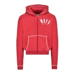 Trapstar X NOFs Exclusive Red Zip Hoodie