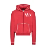 Trapstar X NOFs Exclusive Red Zip Hoodie