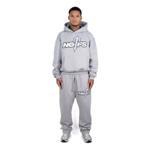 Trapstar X NOFs Grey Hoodie-1