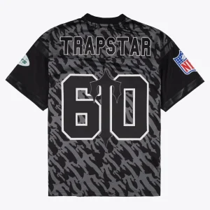 Trapstar X New York Jets Mitchell & Ness Black Legacy Jersey-1