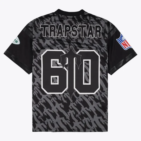 Trapstar X New York Jets Mitchell & Ness Black Legacy Jersey-1