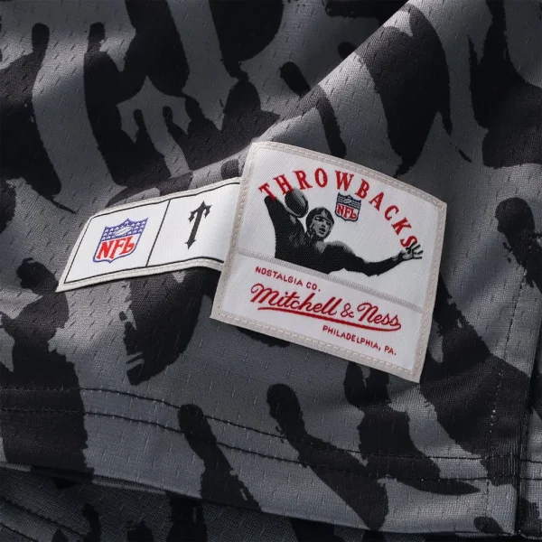 Trapstar X New York Jets Mitchell & Ness Black Legacy Jersey-4