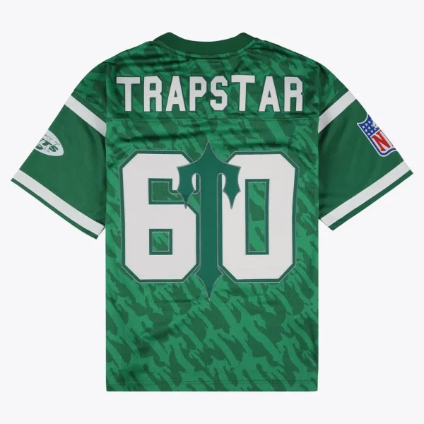 Trapstar X New York Jets Mitchell & Ness Green Legacy Jersey-1
