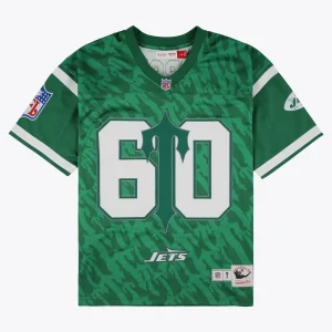 Trapstar X New York Jets Mitchell & Ness Green Legacy Jersey