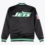 Trapstar X New York Jets Satin Bomber Jacket-1