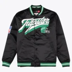 Trapstar X New York Jets Satin Bomber Jacket