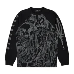 Trapstar X Slawn Czarny Waffle Sweatshirt