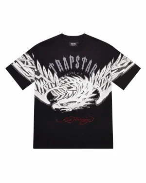 Trapstar x Ed Hardy Arched Eagle Tee