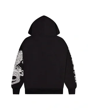 Trapstar x Ed Hardy Black Script Hoodie-1