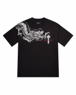Trapstar x Ed Hardy Dragon Diamanté Tee