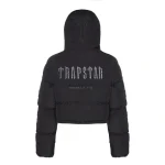 Womens Trapstar Decoded Hooded Puffer Jacket 2022 - BLACK-1