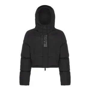 Womens Trapstar Decoded Hooded Puffer Jacket 2022 - BLACK