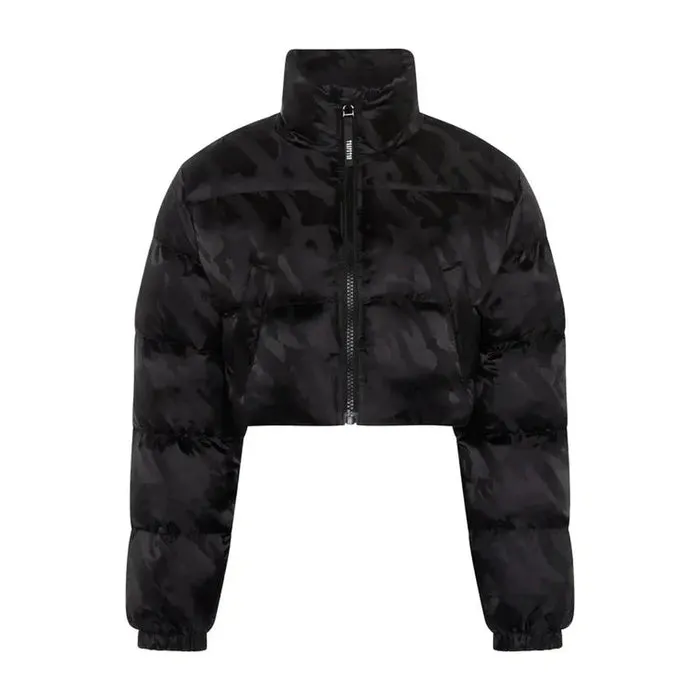 Womens Trapstar T Jacquard Puffer Jacket - BLACK Womens Trapstar T Jacquard Puffer Jacket - BLACK