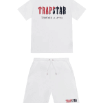 chenille-decoded-short-set-white-red