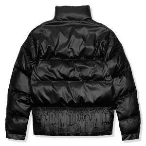 rapstar Irongate Embossed Black Puffer Jacket-1