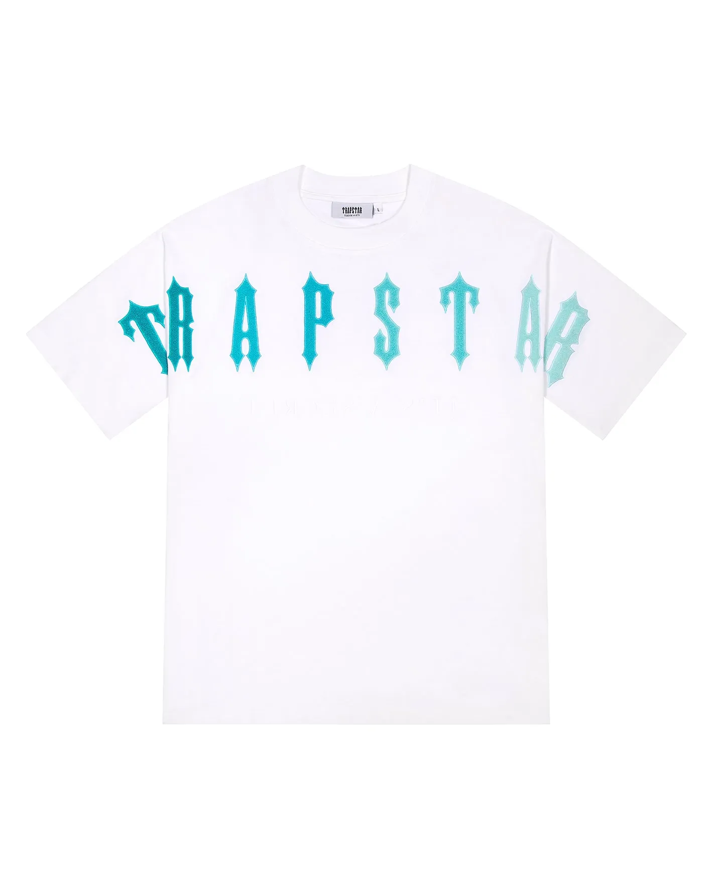 trapstar-arch-chenille-decoded-2-0-white-blue-tee trapstar-arch-chenille-decoded-2-0-white-blue-tee