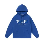 Trapstar Blue Logo Hoodie Blue