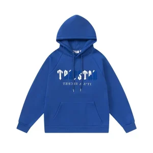 Trapstar Blue Logo Hoodie Blue
